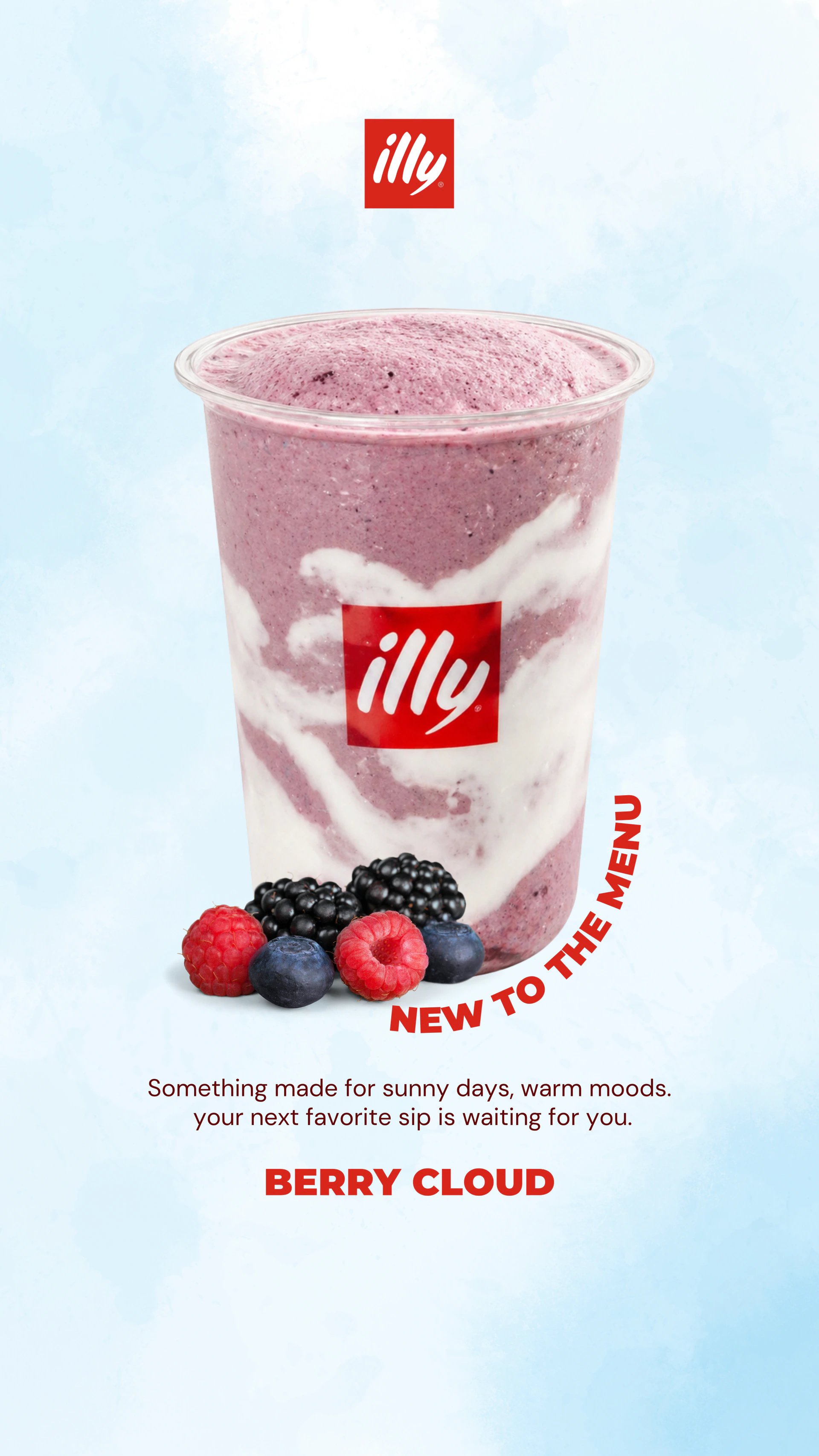 illy berry cloud drink social artwork