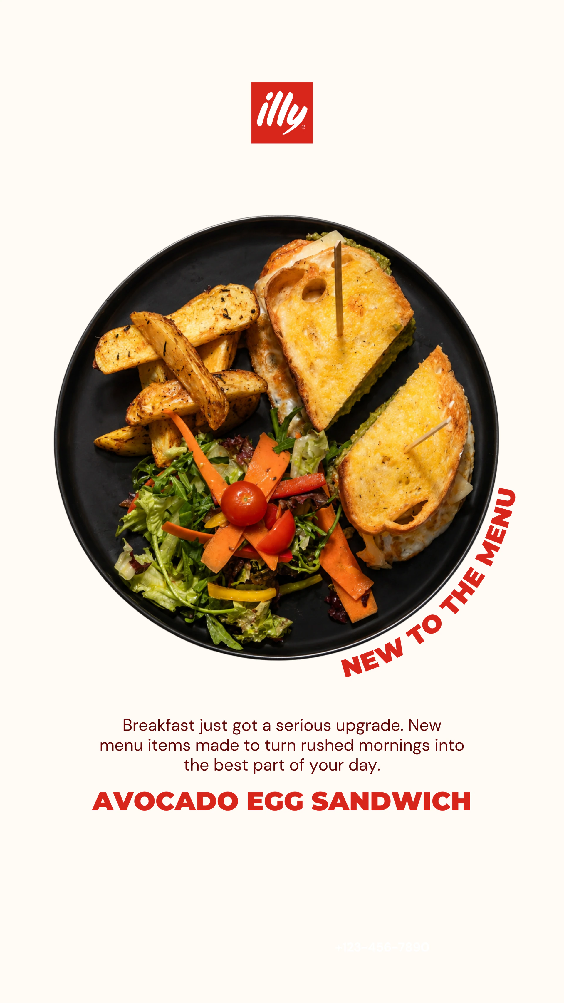 illy avocado egg sandwich social artwork